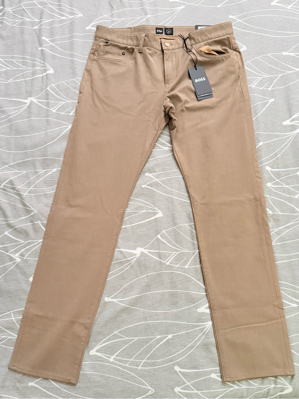 BOSS Men's Chino Pants in Light Tan
